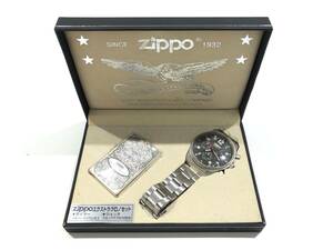 1円スタート 未使用品 ZIPPO ライター 腕時計 エクストラクロノセット アクセサリ 装飾 喫煙グッズ