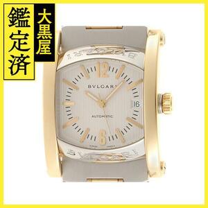 BVLGARI ブルガリ 時計 アショーマ 44mm AA44SG シルバー文字盤 YG/SS 自動巻き メンズ M【200】