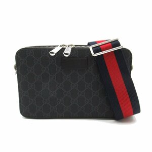 グッチ GGスプリーム キャンバス ミニ ショルダーバッグ ブランドオフ GUCCI PVCコーティングキャンバス ショルダーバッグ スプリームキャ