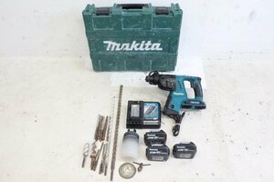 ■動作確認済■バッテリー3個■ マキタ makita 充電式ハンマドリル HR263D バッテリー 2個装着式 3切替 電動工具