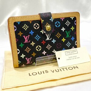 Louis Vuitton M92988 ルイヴィトン モノグラム マルチカラー ポルトフォイユ ヴィエノワ がま口財布 保存袋付 現状品お渡し 人気 S2559