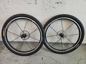 ■ 1円スタート売切り!! ■ SHIMANO WH-M757 18×559 シマノ 前後ホイール シマノ10s対応 MTB 同梱発送承中!! 26インチ