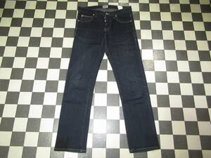 ★NAKED&FAMOUS DENIM★良品　濃紺　カナダ製　30　Skinny Guy　ボタンフライストレッチスキニー　赤耳