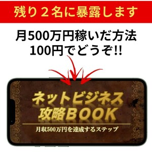 【残り２名】ネットビジネス攻略BOOK