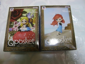 Disney Characters Q posket Qposket petit －Alice・Ariel・Esmeralda－ アリス・アリエル　2種セット