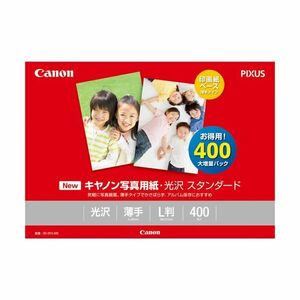 【新品】(まとめ) キヤノン 写真用紙・光沢 スタンダードSD-201L400 L判 0863C003 1冊(400枚) 【×5セット】