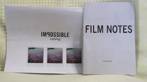 ：取説市　送料無料：　ポラロイド　IMPOSSIBLE　CATALOG　２冊セット