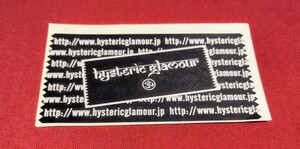 【非売品】　ヒステリックグラマー・HYSTERIC GLAMOUR　ステッカー　②【希少品・20年前のステッカーです】
