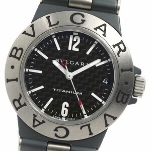 ベルト訳あり ブルガリ BVLGARI TI32TA ディアゴノ チタニウム ブラックカーボン クォーツ ボーイズ _784576