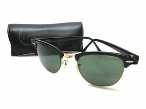 美品 B&L RayBan CLUBMASTER W0365 ボシュロム レイバン クラブマスター/G-15/ブラック/サングラス/USA/アメリカ/米国製