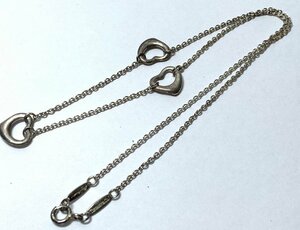 TIFFANY＆Co 　ティファニー 　エルサペレッティ　 トリプルオープンハート 　ネックレス 　SV925　 シルバー　アクセサリー　