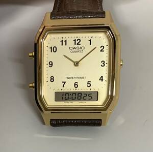 【訳あり商品】CASIO AQ-230GA BR ユニセックス腕時計
