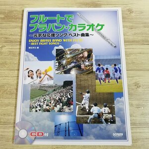 楽譜[CD付 フルートでブラバン・カラオケ 元気な応援ソング・ベスト曲集] 2009年 22曲 J-POP アニメソング 映画音楽【送料180円】