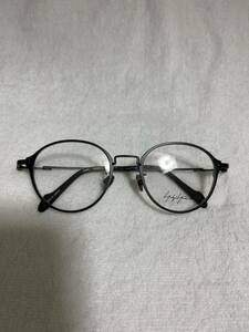 Yohji Yamamoto ヨウジ ヤマモト 未使用 美品 伊達眼鏡 サングラス ラウンド ボストン メタルフレーム 
