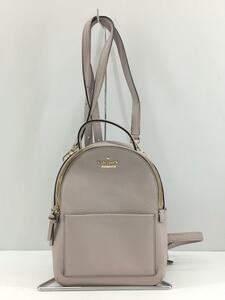 kate spade new york◆ミニリュック/ピンクベージュ/モーブグレー/D11/内側ストライプ/内側変色有