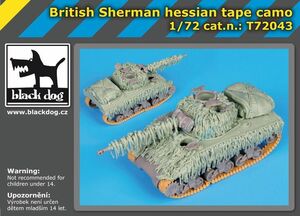ブラックドッグ T72043 1/72 イギリス軍 シャーマン ヘシアンテープ・カモフラージュセット （ ドラゴン用）