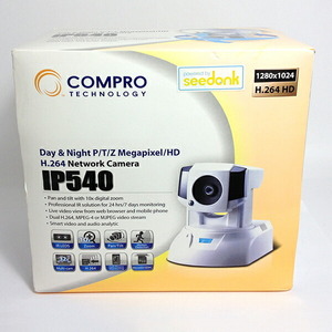 【美品】【中古】COMPRO コンプロ IP540 ネットワークカメラ 2010年式 防犯 見守り ホワイト