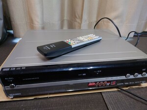 三菱 DVR-DV740 DVDレコーダー HDD VHS 地デジ 希少品　ジャンク　リモコン