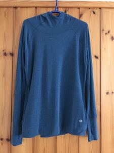 Gap Fit ☆ Breathe heathered hoodie ☆ レディース アメリカサイズL ブルーグリーン