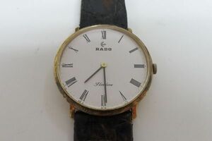 1157/mk/04.18 ◆RADO ラドー Slimline スリムライン 手巻き 2針 白文字盤 メンズ腕時計 動作品