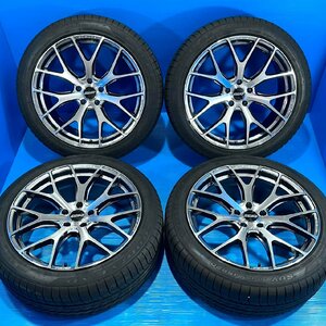 美品 RAYS HOMURA 2x7FT レイズ ホムラ 20インチ 8.5J+38 5H 114.3 245/45R20 グッドイヤー イーグル F1 SUV ハリアー RAV4 等