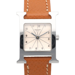 エルメス Hウォッチ 腕時計 時計 ステンレススチール HH1.210 クオーツ レディース 1年保証 HERMES 中古