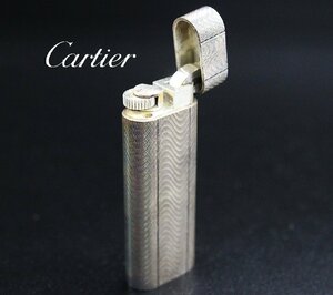 ◎【行董】CA000ABC65 Cartier カルティエ ガスライター 着火未確認 喫煙具 喫煙グッズ シルバー色 中古 現状品