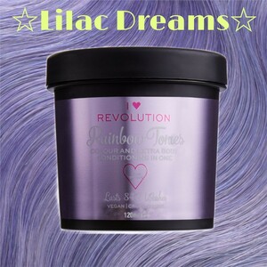 【Lilac Dreams】レインボートーンズ　120ml☆レボリューションヘアケア　カラーバター　セルフカラー　検索　ライムクライム　マニパニ