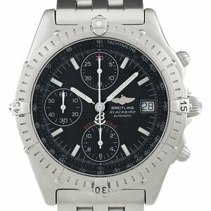 ブライトリング BREITLING クロノマット ブラックバード デイト A13050.1 腕時計 SS 自動巻き ブラック メンズ 【中古】