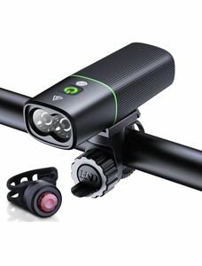 自転車 ライト 光センサー搭載 大容量1000ルーメン USB充電式 LEDヘッドライト 自転車ヘッドライト 高輝度IPX5防水PSE認証済
