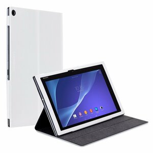 即決・送料込)【ブックタイプケース】Case-Mate SONY Xperia Z2 Tablet au SOT21/docomo SO-05F Slim Folio Case White スタンド機能付き