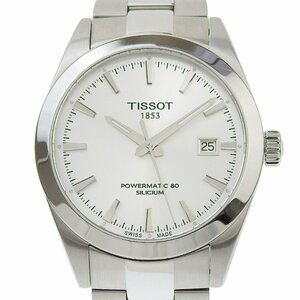 ■ 1円 ～ 正規 中古品 参定13万■ TISSOT ティソ ■ ジェントルマン オートマティック パワーマティック80 シリシウム ■箱保 T127407A