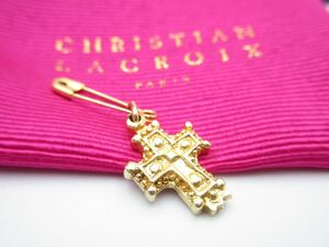 【美品】レア★Christian Lacroix ブローチ クリスチャン ラクロア ラクロワ ヴィンテージ アクセサリー レディース 結婚式 y-y10