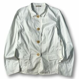 《良品◎》BURBERRY LONDON バーバリーロンドン★デザインジャケット*ホワイト*サイズ40(LA1840)◆S60