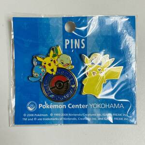 【極美品】Pokemon Center ポケモンセンター YOKOHAMA 横浜 ヨコハマ PINS ロゴピンズ ピンバッジ ピカチュウ マナフィ ナエトル 