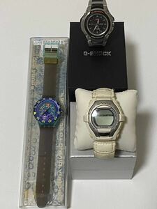 G-SHOCK CASIO SWACH カシオ ジーショック 腕時計 デジタル クォーツ ユニセックス　3点　まとめ売り