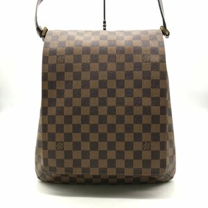 1円 良品 LOUISVUITTON ルイヴィトン ダミエ ミュゼット ワンショルダー バッグ ブラウン a2596