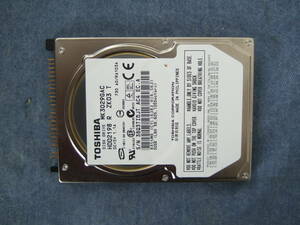 累積使用時間 0時間 2.5インチ 東芝 HDD 30GB IDE UltraATA CrystalDiskInfoで正常 MK3029GAC