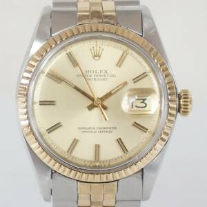 稼働品 ROLEX ロレックス DATEJUST デイトジャスト Ref,1601 コンビ メンズ 自動巻き 腕時計 6252H14 純正ベルト 2204156091