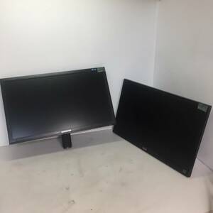 □【2台セット】22インチ 液晶モニター 液晶ディスプレイ LG (22M35D-B) & SAMSUNG(E2220(B)）セット 脚部なし 【動作品】