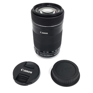 1円 CANON ZOOM LENS EF-S 55-250mm 1:4-5.6 IS STM カメラレンズ オートフォーカス L141451