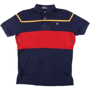 古着 ラルフローレン Ralph Lauren POLO by Ralph Lauren 半袖 ラガーシャツ メンズL /eaa444545