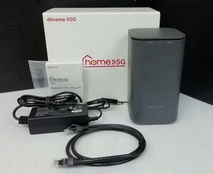 通電確認済　docomo　ドコモ　home　5G　Wi-Fiルーター　HR01　ホームルーター　NTTドコモ　ダークグレイ　現状品　箱入り　残債なし　