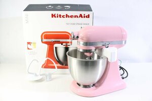 ☆569☆【美品】 KitchenAid キッチンエイド アルゼンチン ミニ スタンドミキサー 3.3L ピンク