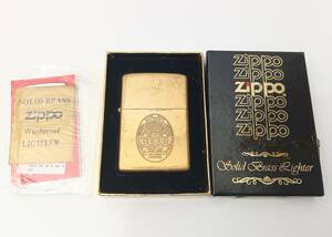 【2218】ZIPPO ジッポ ライター ゴールド カラー 1983 1932 BRADFORD BEER ヴィンテージ アンティーク 喫煙具 コレクション タバコ