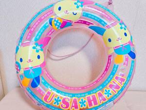 ★サンリオ ウサハナ 60cm 浮き輪 空気ビニール 空ビ うきわ　うさはな Inflatable Sanrio SwimRing PoolToys USAHANA