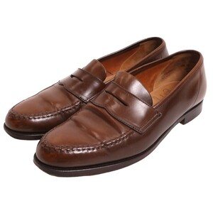 CROCKETT&JONES / HARVARD クロケット&ジョーンズ ハーバード コードバン レザー コインローファー ドレスシューズ 表記サイズ8 D