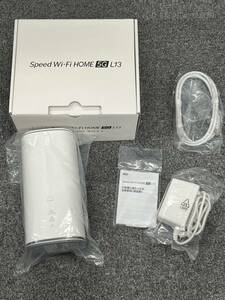 美品 Speed Wi-Fi HOME 5G L13 ホワイト ZTR02SWU 2023年10月製造 判定〇　