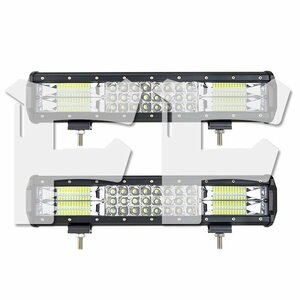 送料無料.. 14インチ LED ワークライト 作業灯 216W ホワイト SUV ATV ボート JEEP 車幅灯 建設機械 照明 12V/24V 14C-216W 2個 新品