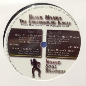 12inchレコード BLACK MAMBA / THE UNDERGROUND JUNGLE (未開封)